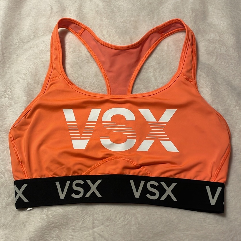 VS Player Sports Bra (orange with logo)
